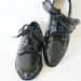 vintage 90s ALLIGATOR patent leather oxfords size 9