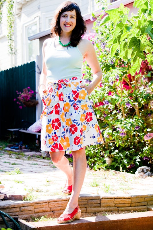 Flower Power Wrap Skirt