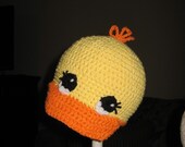 CROCHET PATTERN Duck Cap (3 Sizes Included: Newborn to 3 Years)   Permission to sell all finished items