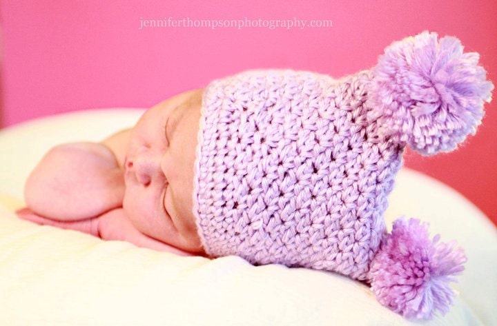INSTANT DOWNLOAD Crochet Pattern Textured Jester Hat with Pompoms - Sizes Newborn to 10 Years Welcome to sell finished items