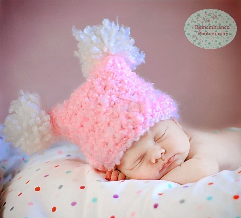 CROCHET PATTERN JESTER HAT WITH POMPOMS by PrettyDarnAdorable