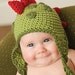 INSTANT DOWNLOAD Crochet Pattern Dinosaur Hat (5 Sizes Included Newborn to Adult)   Permission to sell all finished items