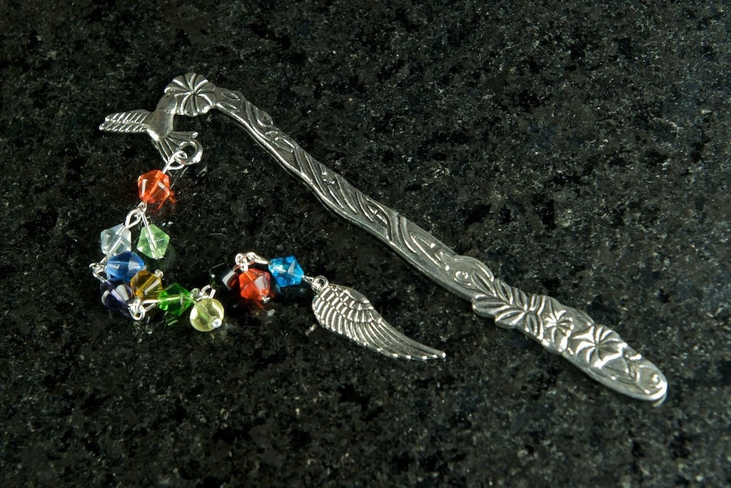 Hummingbird with Wings Bookmark