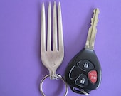 Silverware keychain Fork Me keychain, Fun Funky silverware keychain