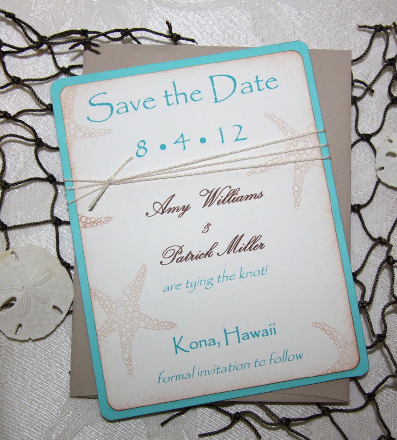 50 Beach Wedding Save the Date Cards, Save the Date, Wedding Announcements