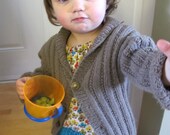 Child  Knit Cardigan Sweater Size 4-5 or 6-7 Wool