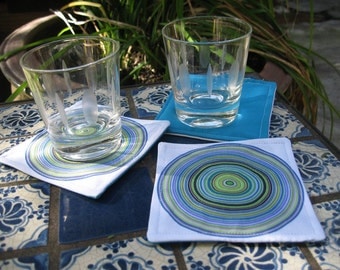 Atomic Tree Ring Coasters - Set of 4 Coasters