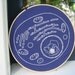 Blueprint Of Life... cell embroidered with glow-in-the-dark thread