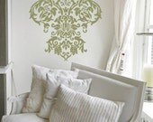 Large Damask - Vinyl Wall Decal Art Baroque Sticker Home Decor Graphic