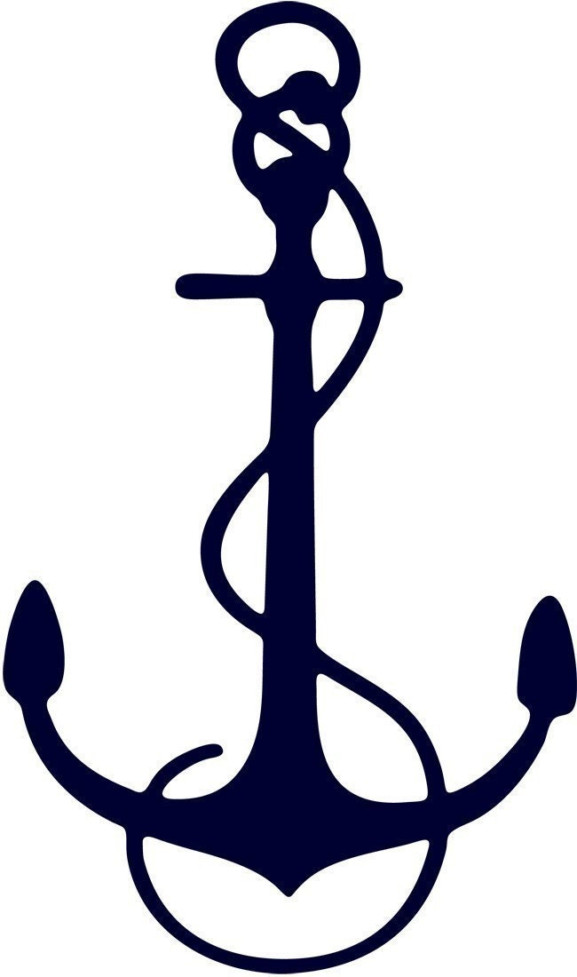Nautical Anchor - Vinyl Wall Decal Home Decor Art Graphics Stickers