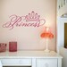 Princess Crown - Vinyl Wall Decal Art Graphic Girls Room