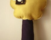 Plush Tree Pillow / Golden Yellow Toy Tree / The Honey Pie Tree