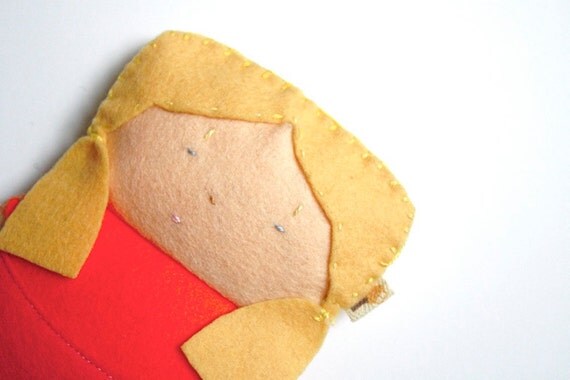Wool Felt Doll / Mini Plush Doll Il_570xn
