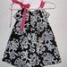 Damask Lady - Swing Pillowcase Dress with Pink Ties - Baby Toddler Girls - Coordinating Brother/Sister Set Available