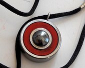 Bearing Necklace made from an upcyced roller derby bearing