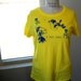 Roller Derby Tshirt, "I hit like a Girl" tee shirt in yellow or custom colors
