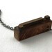 Wooden Lowercase Letter j Letterpress Necklace