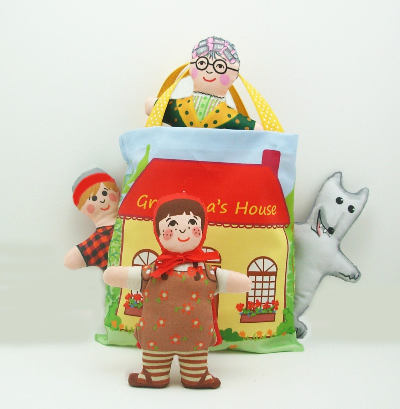 Doll Kit Fabric Panel Little Red Riding Hood