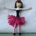 Hot Pink Batchelor's Button Waldorf Flower Fairy