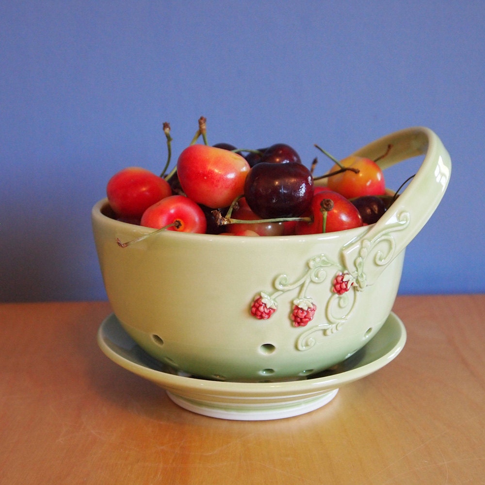 berry bowl in spring pea