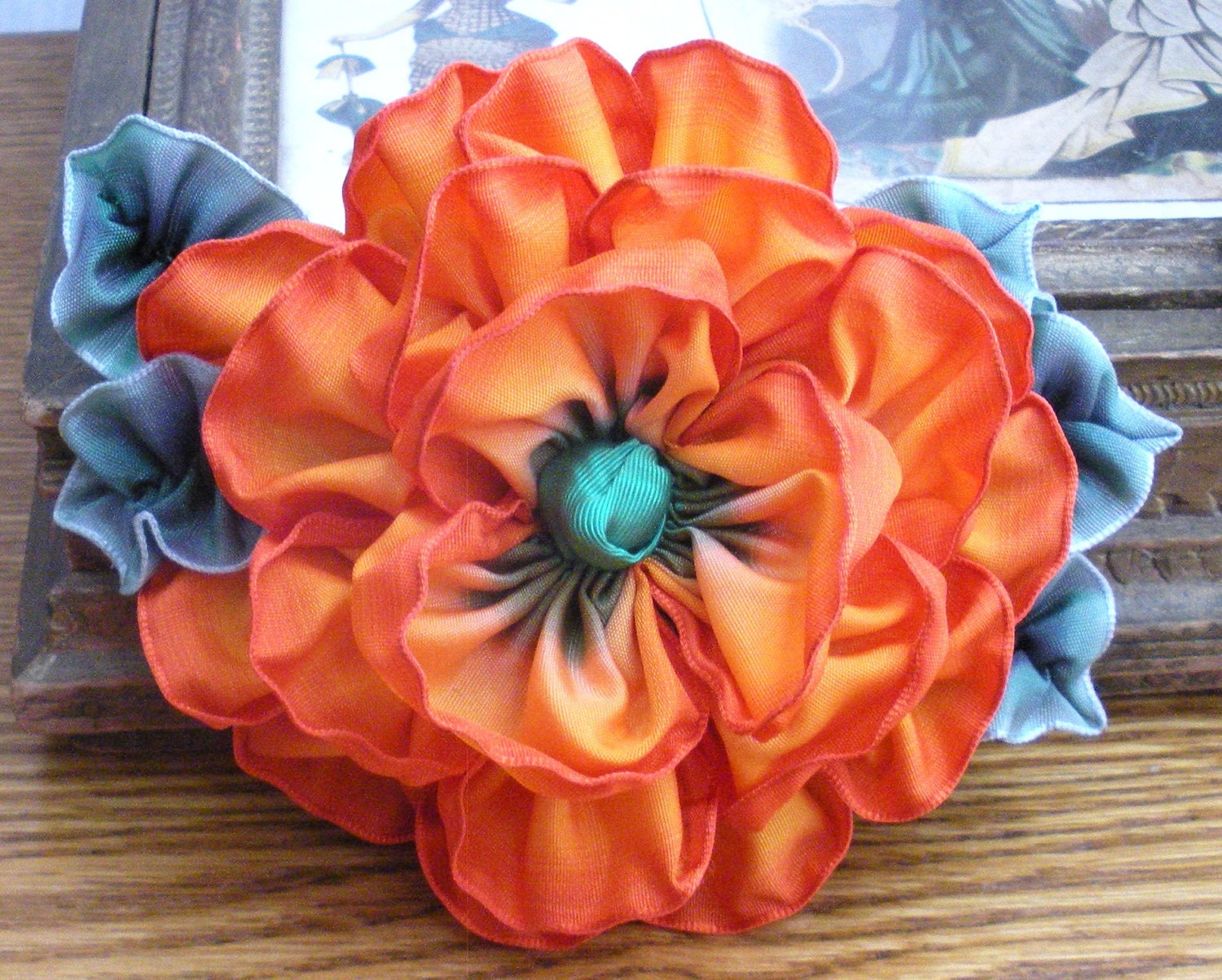 Ribbonwork Millinery Flower Applique