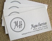 NEW designs:  letterpress CALLING cards (1 color- set of 150)