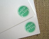 letterpress personalized notecards (1 color-set of 30)