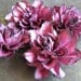 Handmade Cranberry Paper Flowers - Set of 4