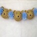 Crocheted Baby Teddy Bear Crib Garland