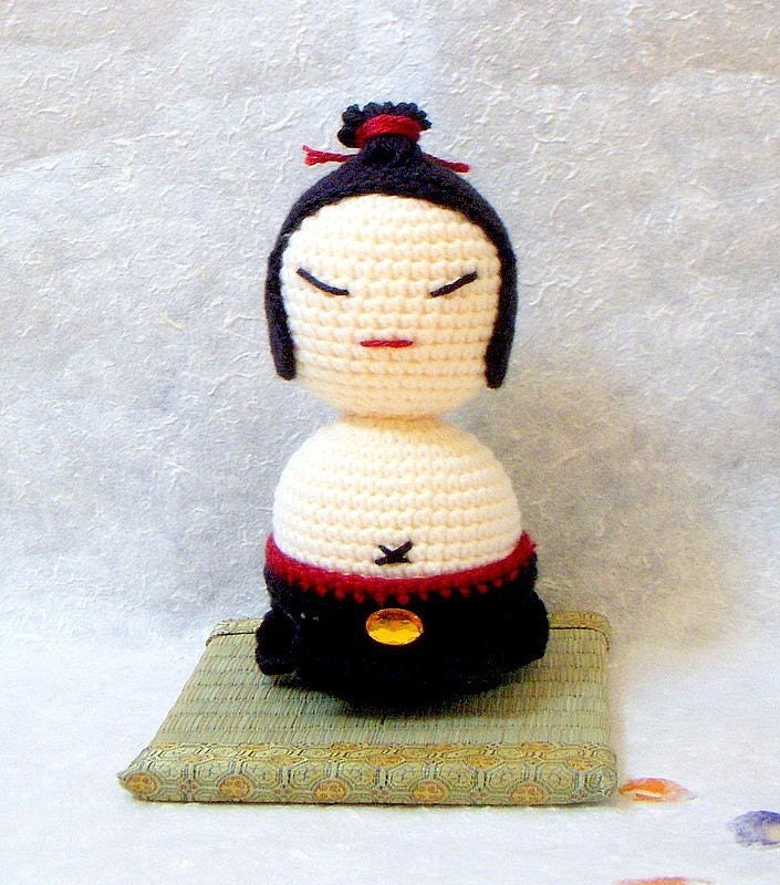 Amigurumi Kokeshi pattern - Sumo Master - Crochet Kokeshi doll tutorial  PDF