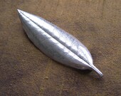 Rhododendron Leaf Brooch Sterling Silver Jewelry