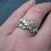 Dogwood Flower Ring Sterling Silver Handmade Jewelry
