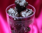Salted brown sugar caramels dipped in chocolate