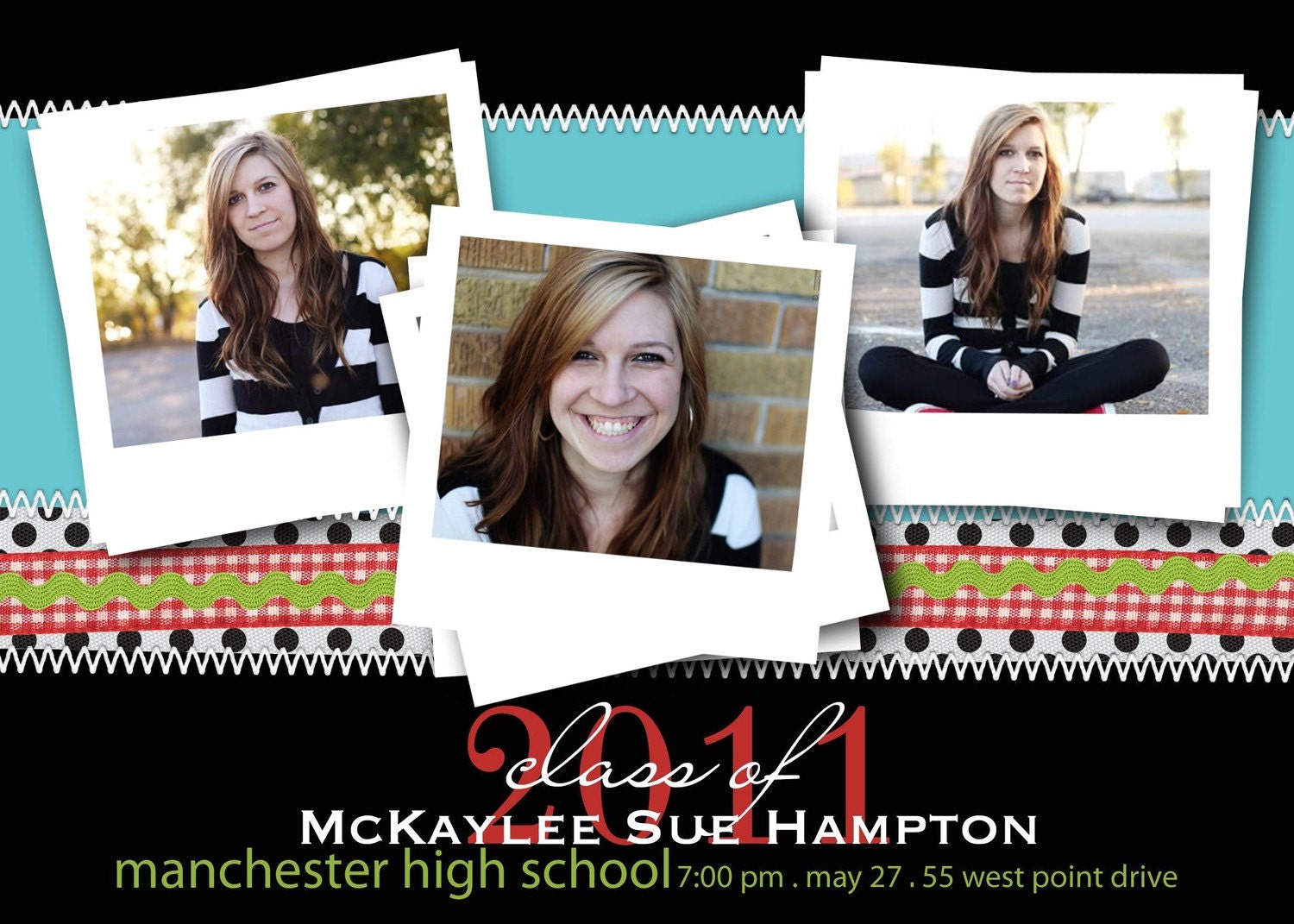 Graduation Memories Announcement or Invitation