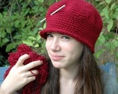 Crochet Hat Tutorial,  Cloche Hat Flapper Hat Pattern - A step by step detailed guide - Beginners Pattern