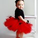 Newborn/Infant/Toddler Ladybug Tutu Costume 3 pcs include onesie tutu and antannae headband