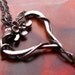 Floral Heart Pendant- Flower, Leaves, Vine, Sterling Silver Metalwork, Art Nouveau, Renaissance, Gothic