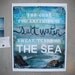 The Cure for Anything is Salt Water 8 x 10 paper print poster - inspirational ocean artwork, beach word art typography poster