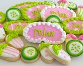 Spa Party Mini Sugar Cookies- 3 Dozen