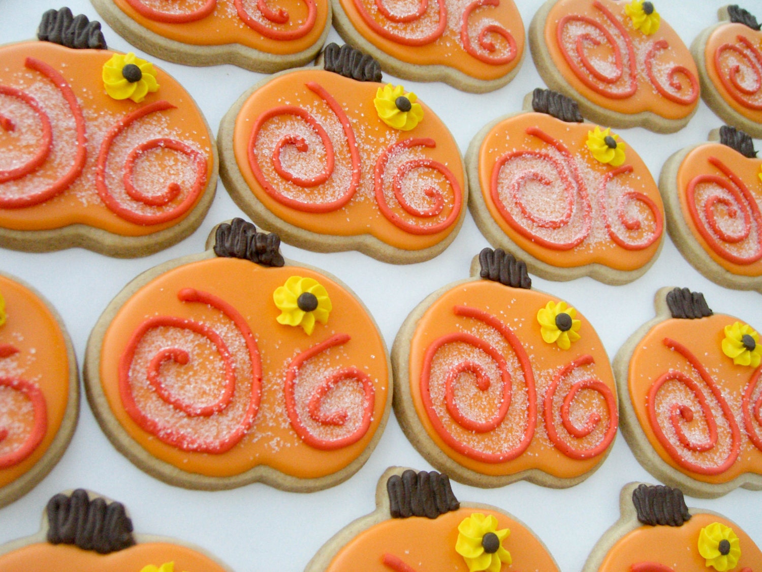 Pumpkin Cookies- 1 Dozen Il_570xn