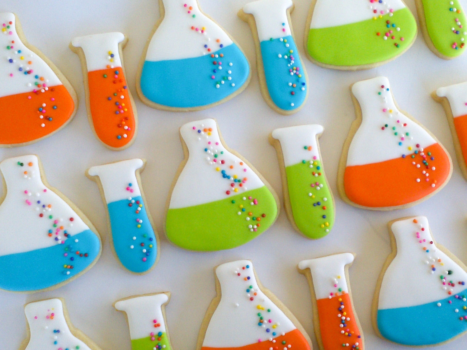 Beaker and Test Tube Cookies- 2 Dozen