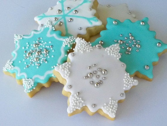 Snowflake Sugar Cookies- 1 Dozen Il_570xn