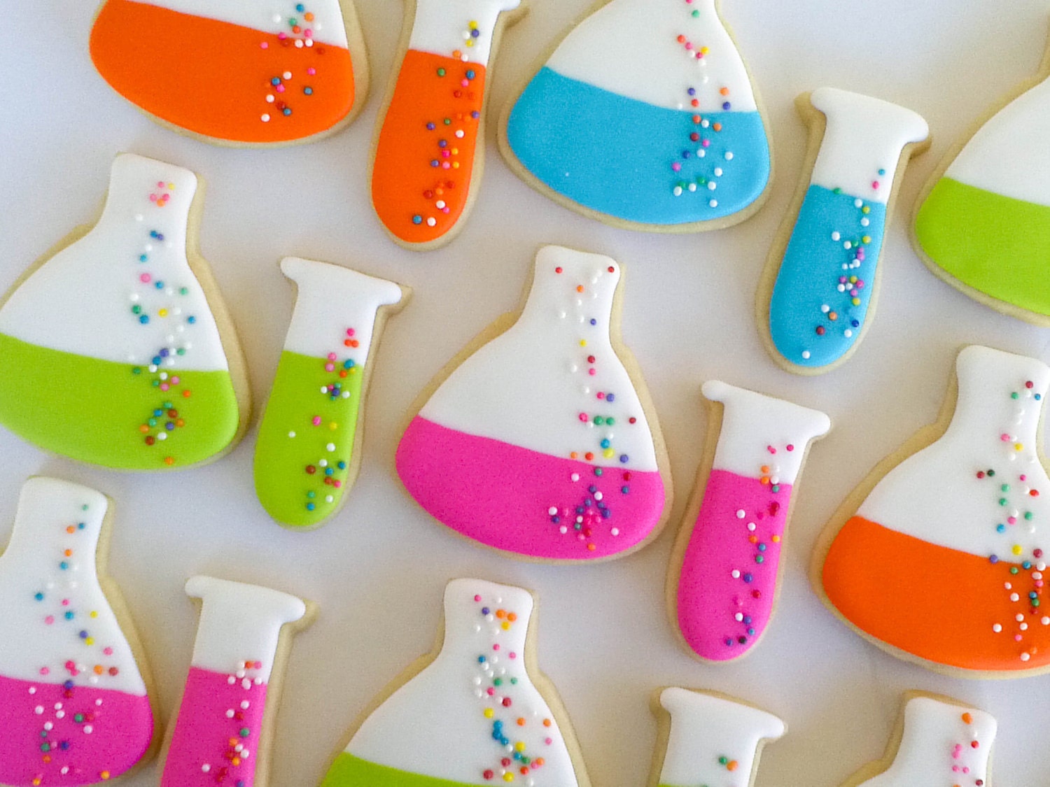 Beaker and Test Tube Cookies- 2 Dozen