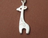 Small Giraffe Necklace Sterling Silver teens kids girl woman jewelry cute birthday gift Baby mom  for her spring