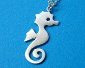Seahorse Necklace Sterling Silver  Pendant Jewelry  Gift women girl teen kid bf sister mom  for her spring
