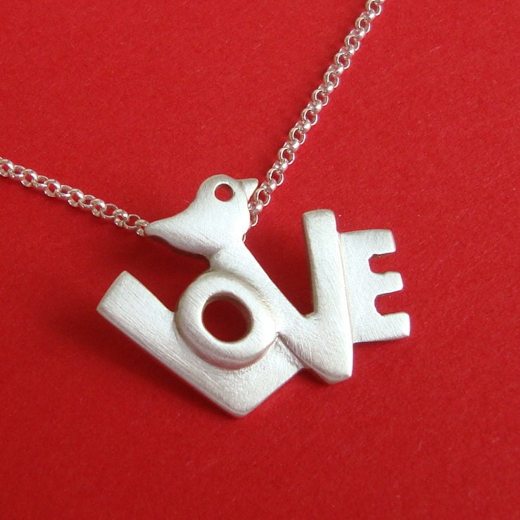 Love Necklace  sterling silver tiny bird for her Kids Teen jewelry gift cute charm necklace mom girl friend for her spring