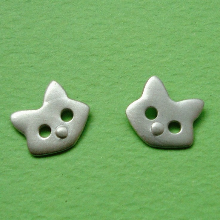 Fox Stud Earrings in sterling silver Kids Teen jewelry gift girl cute charm necklace mom  for her spring
