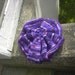 Handknitted chunky Renaissance beret: 'A Burst of Purple'