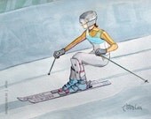 Downhill Skiing print