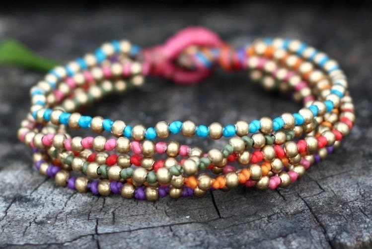 Colorful Lula Brass Bracelet